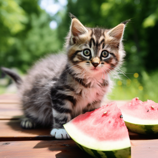 Watermelon treats for cats