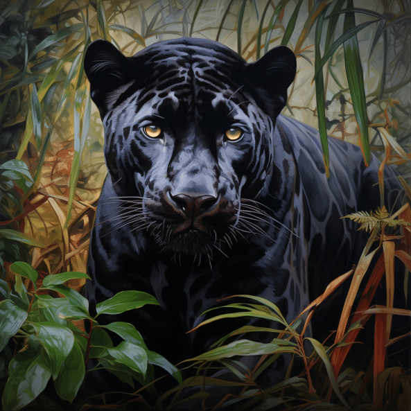 black jaguar animal