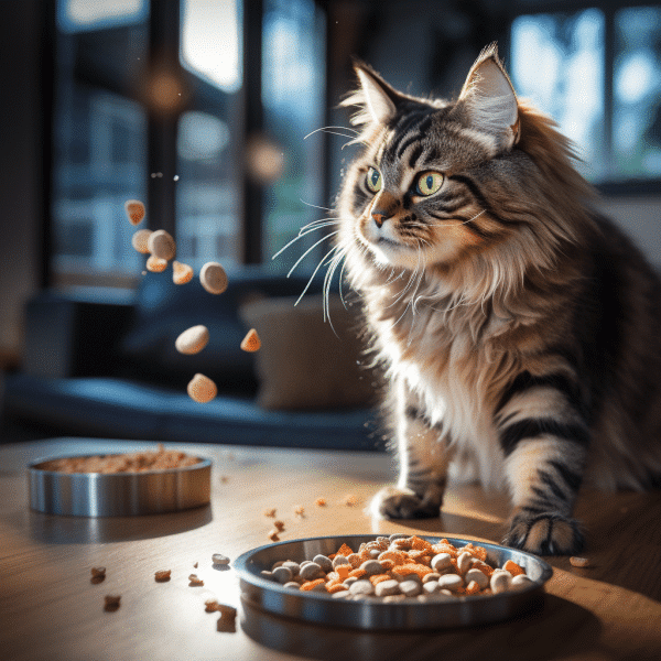 Interactive Cat Feeding Routine