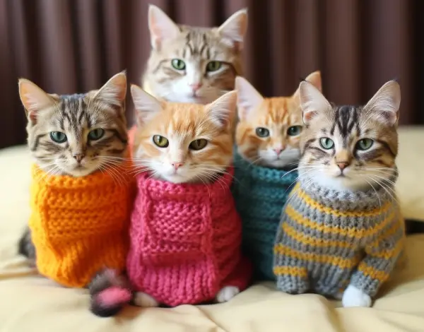 Knitted Cat Toys