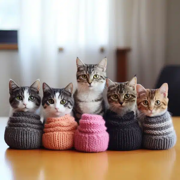Knitted Cat Toys 