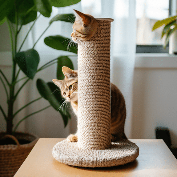 Crafting Stylish DIY Cat Scratching Posts for Feline Elegance