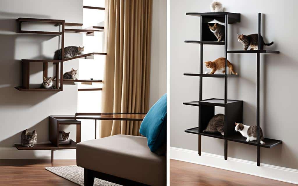 cat wall shelves