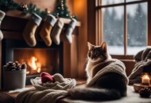 Caring for a cat in winter
