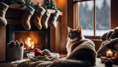Caring for a cat in winter