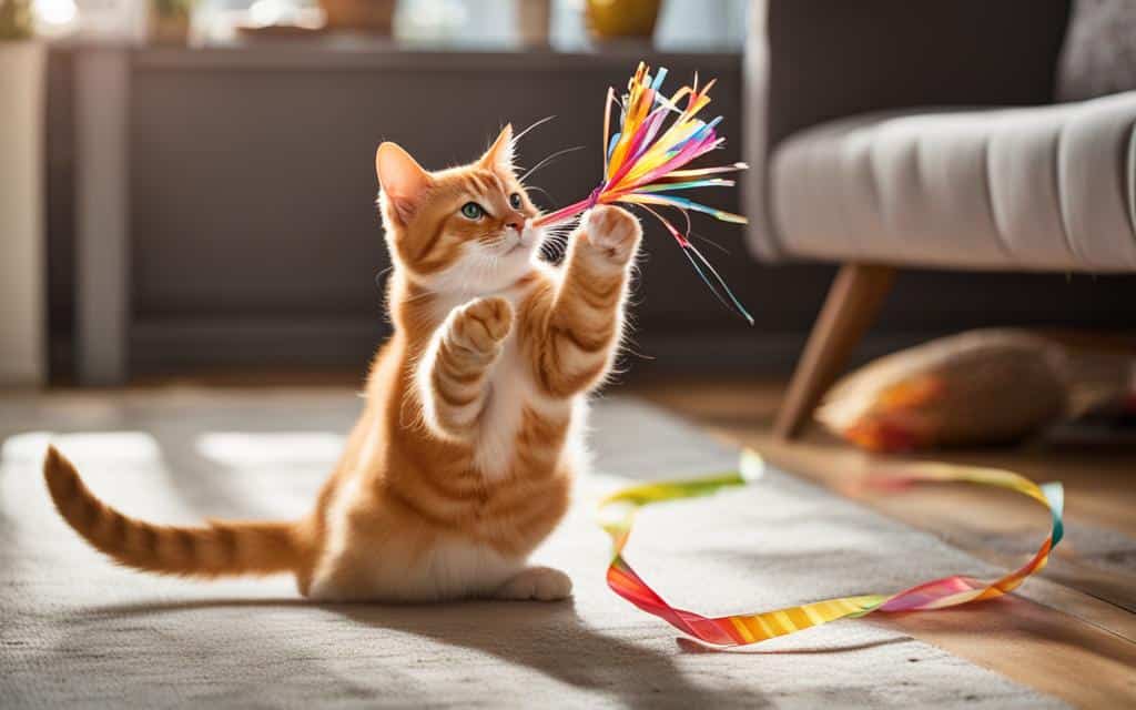 Ribbon Wand Toy for Cats