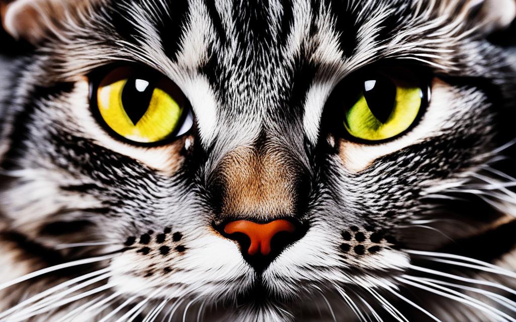 Close-up shot of a cat